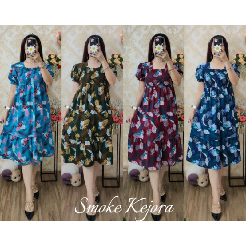 DRESS VOXY SMOKE KEJORA / DRESS SMOKE KEJORA