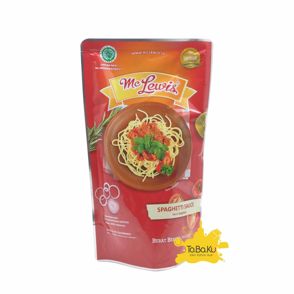 

Mc Lewis Spaghetti Bolognese/Barbeque/Blackpepper Sauce Pouch 310gr