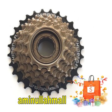 GEAR / GIR / SEPEDA / SPROCKET 7 SPEED 14-28 T JANGKRIK SHIMENG SEPEDA MTB MINION MINITREK SELLI