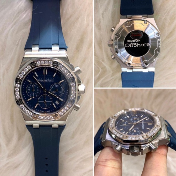 Audemars Piguet Royal Oak Offshore SIlver Blue For Ladies