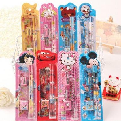 

TOMSTORE.ID S004 MINI STATIONERY SET ALAT TULIS SEKOLAH 5 in 1