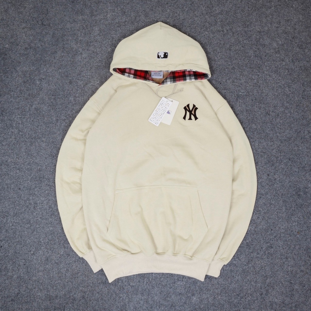 HOODIE MLB NEW YORK YANKEES LOGO NY BORDIR | JAKET SWEATER HOODIE HYPEBEAST NEW YORK YANKEES PREMIUM