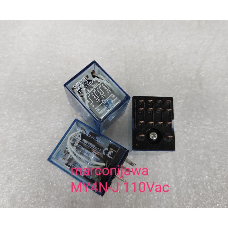 Jual Relay MY4-J 110Vac 14pin omron | Shopee Indonesia