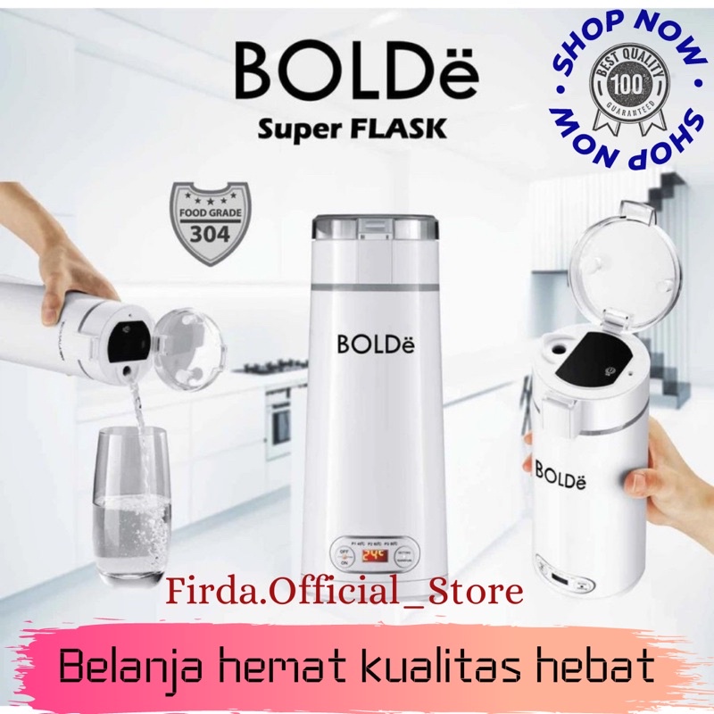 SUPER FLASK ELECTRIC PORTABLE [PEMANAS AIR / 350ML] - WHITE