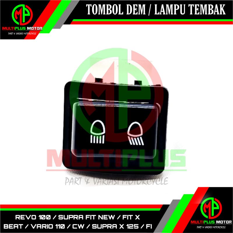 Tombol Saklar Sakelar Swit Switch lampu dem dim tembak BEAT,BEAT KARBU,VARIO 110 CW,VARIO TECHNO 110
