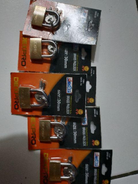Gembok Kuning Ukuran 30mm Dexpro
