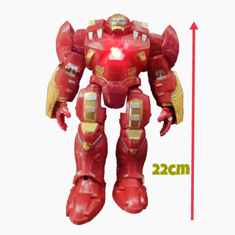 Mainan Robot Hulkbuster Ironbuster Ironman Hulk Baterai