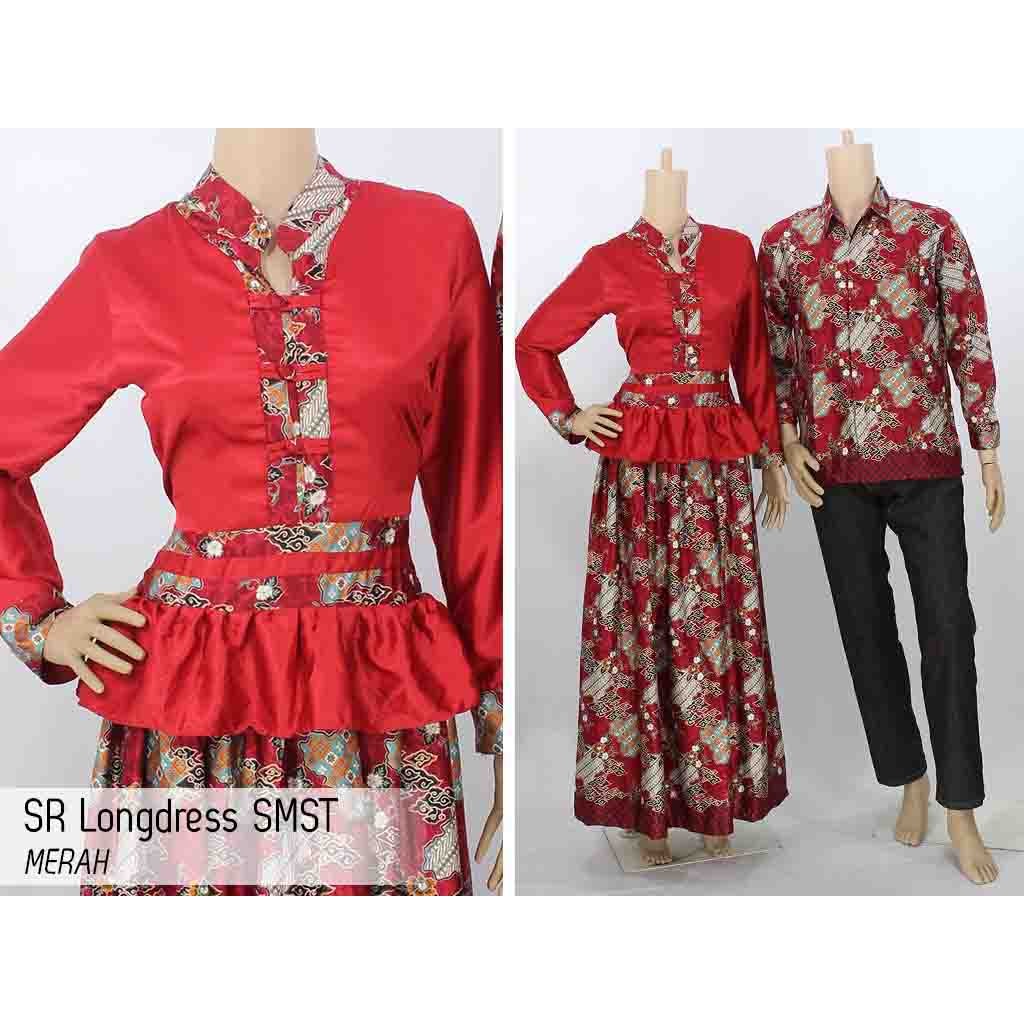 Sarimbit longdres batik model terbaru sarimbit longdres batik grosir