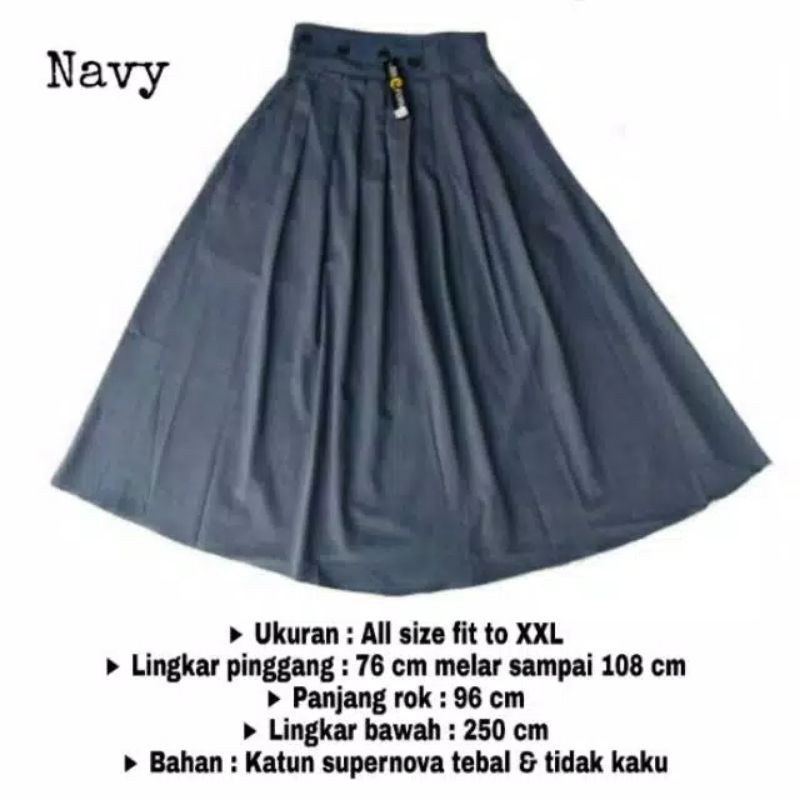 Rok Jumbo Rempel Wanita Katun Supernova SUPER PREMIUM Bawahan Wanita Berkualitas-2