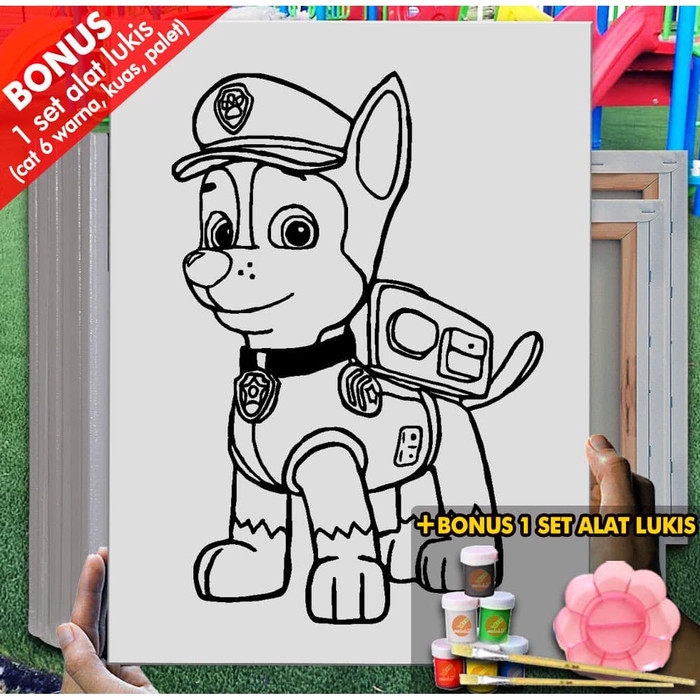 

Kanvas Lukis Anak Paw Patrol 30 x 40 cm Melukis Mewarnai MEL1214