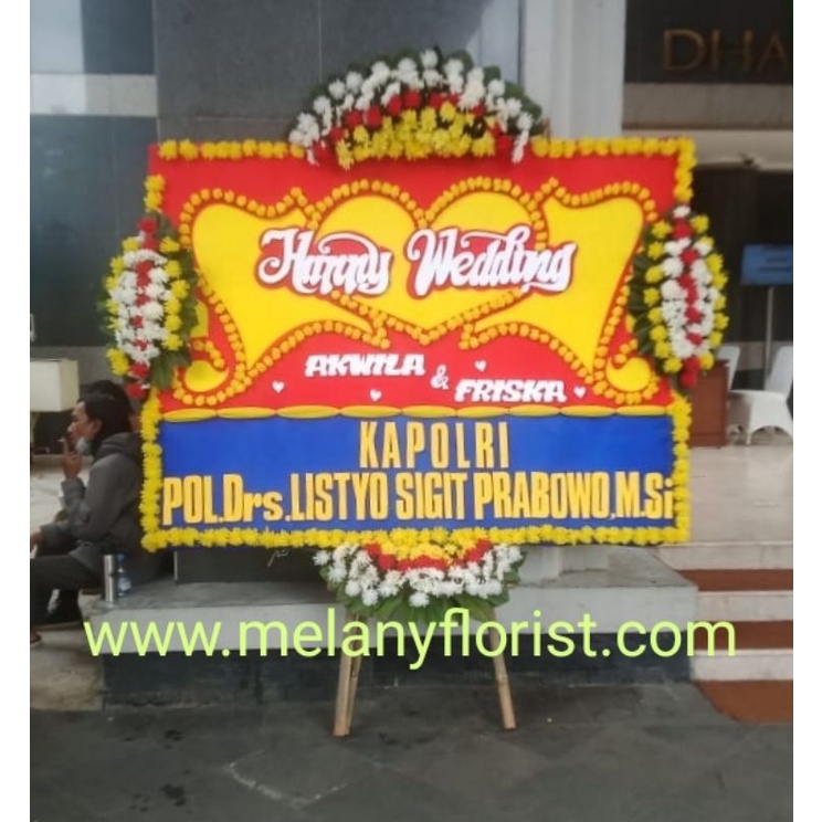 

papan bunga wedding