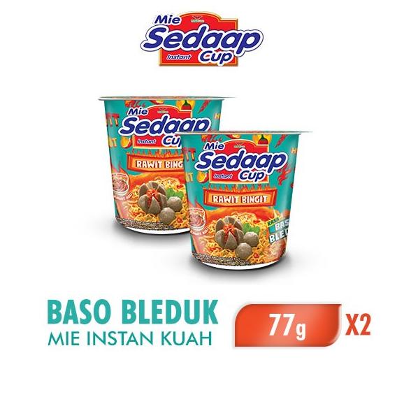 

Sedaap Cup Mie Instan Baso Bleduk 77 gr x 2 pcs