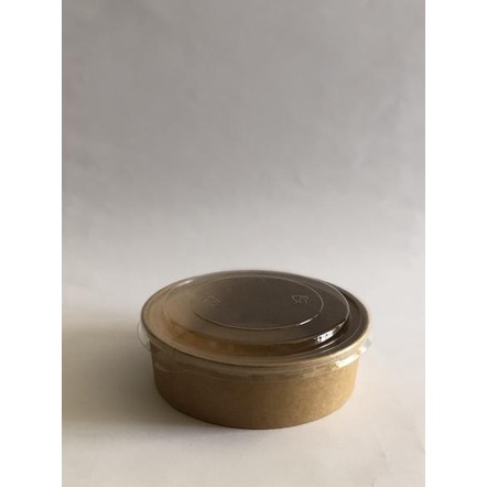 Garansi Hemat Brown Kraft Paper Bowl 500 ml (Isi 25 pcs) - Food Grade Kraft Bowl - Mangkok Kertas Coklat