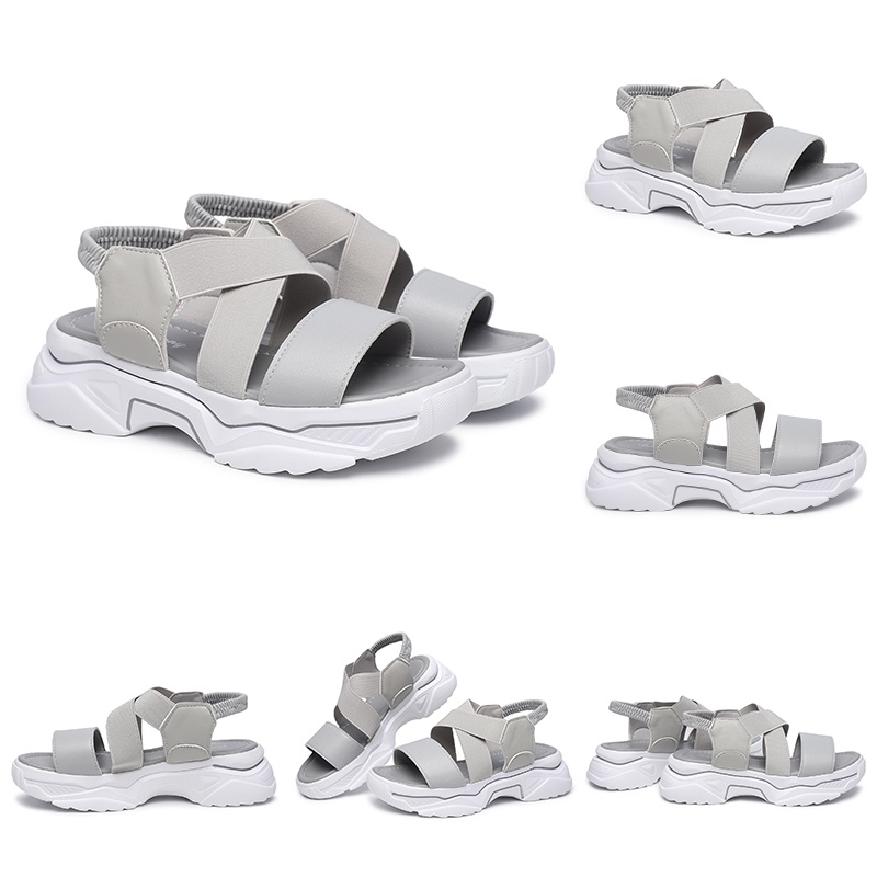 [GROSIR][COD] SEVEN_DAY SANDAL WANITA SANDAL GUNUNG KOREA IMPORT CASUAL SHOES HITAM SVN-206