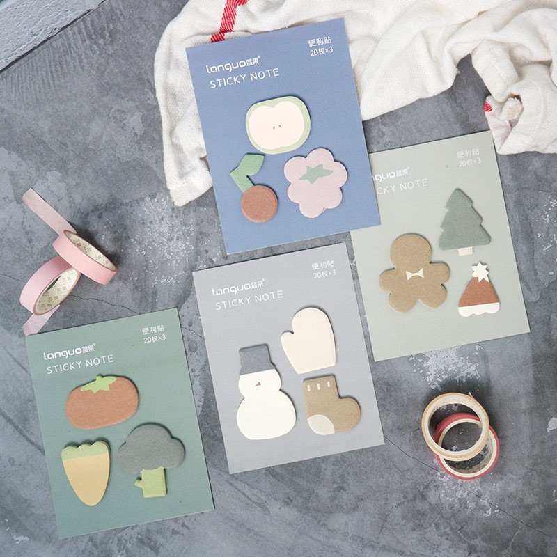 

Winter Things Mini Sticky Notes Set / memo tema musim dingin