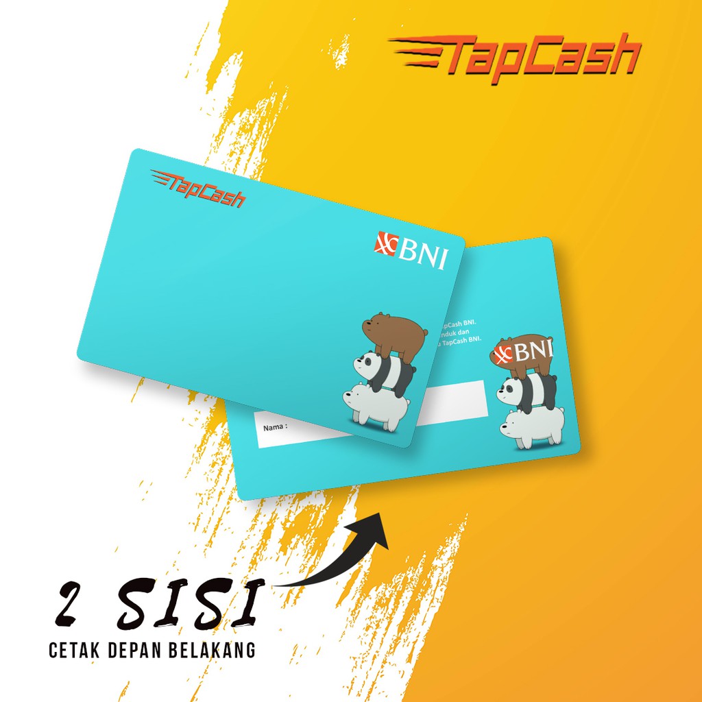 Custom BNI TAPCASH 1 Sisi Gambar Bebas Kualitas Terbaik