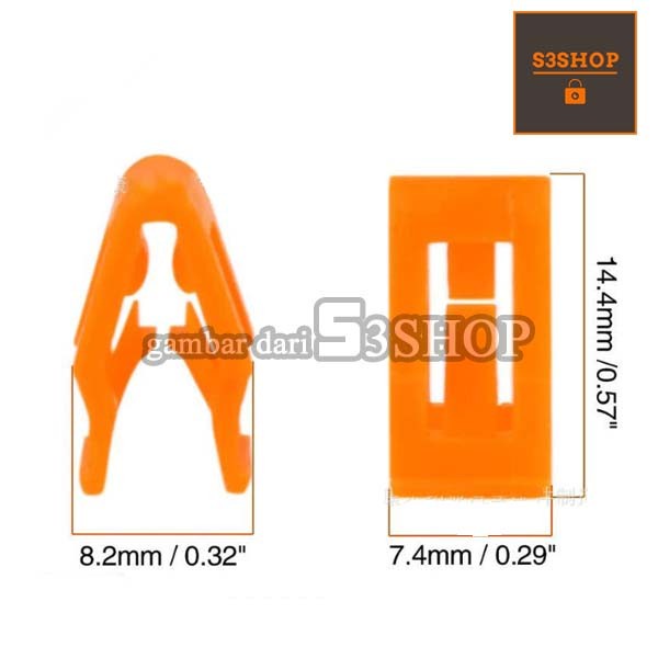 Klip Clip Kancing Orange Penjepit Cover Body Honda Vario 125 150 BEAT