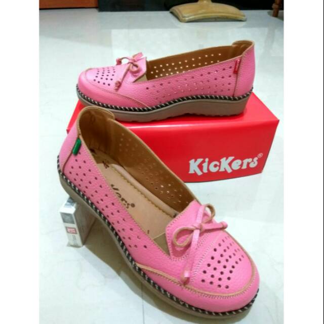 KICKERS BALET / sepatu kickers wanita/ Kickers sepatu slip on wanita / sepatu wanita bahan kulit / s