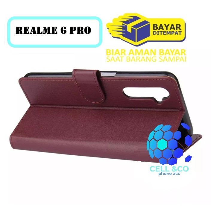 Flip cover REALME 6 PRO Flip case buka tutup kesing hp casing hp flip case leather wallet