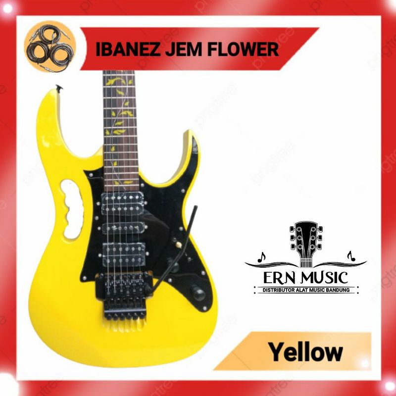 GITAR ELEKTRIK JEM FLOWER IBANEZ