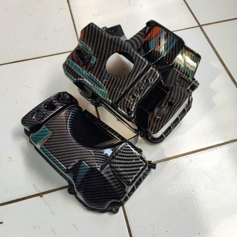 COVER PAKETAN TUTUP BOX FILTER BEAT KARBU SCOOPY KARBU CARBON