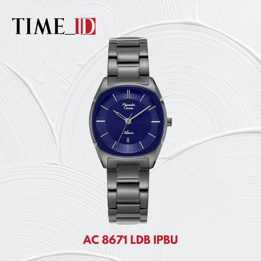 Jam Tangan Alexandre Christie AC 8671 Black Blue Wanita