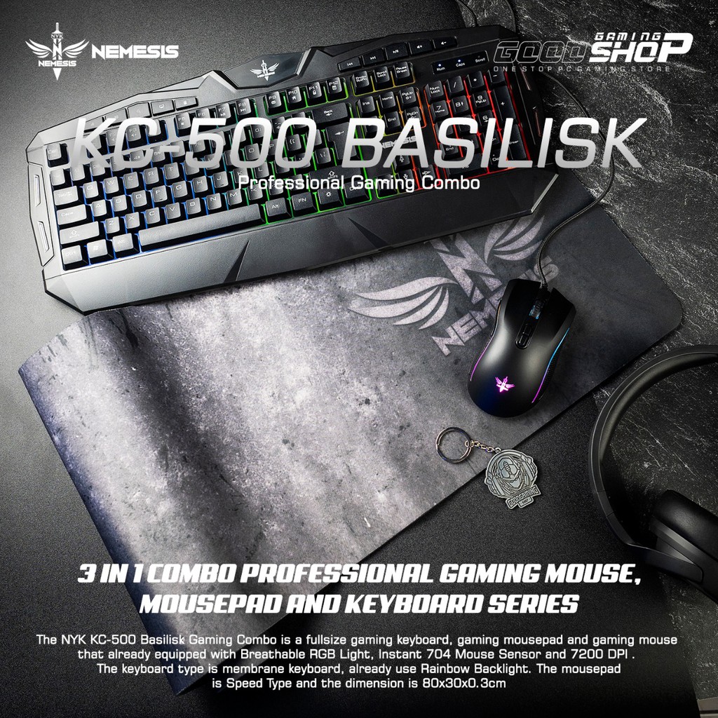 NYK nemesis KC 500 Basilisk Bundle Gaming