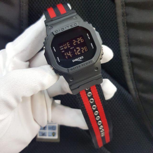 NEW,,, JAM TANGAN DIGITEC 5024/DG-6034 BAHAN KANVAS/ NYLON ORIGINAL WATERPROOF