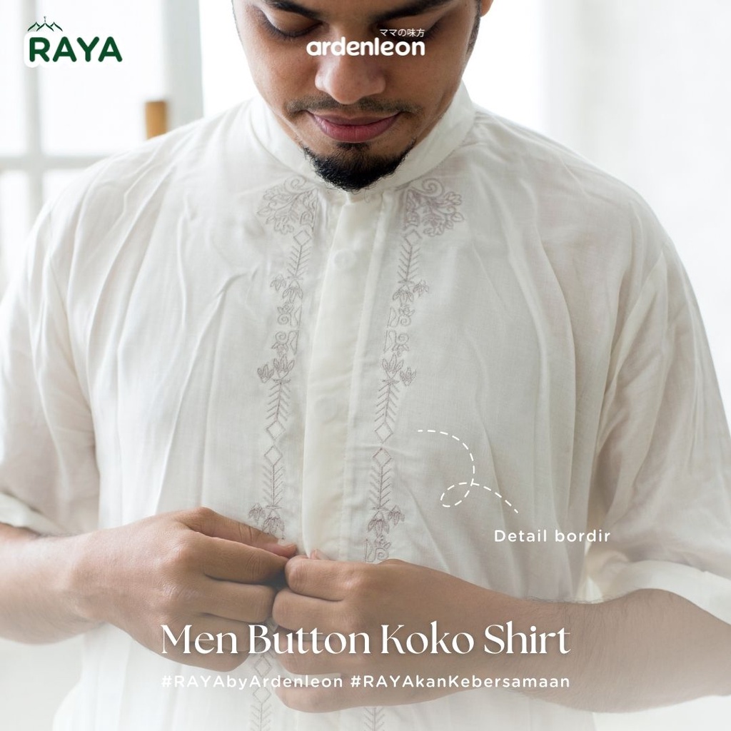 ARDENLEON | ARDEN  MEN BUTTON KOKO SHIRT RAYA COLLECTION