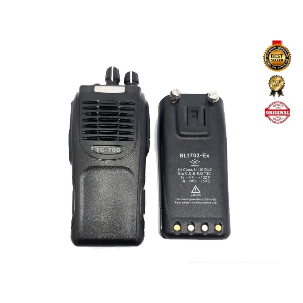 HANDY TALKY HYT TC-700 EX PLUS VHF 136-174MHZ NEW ORIGINAL GARANSI RESMI POSTEL