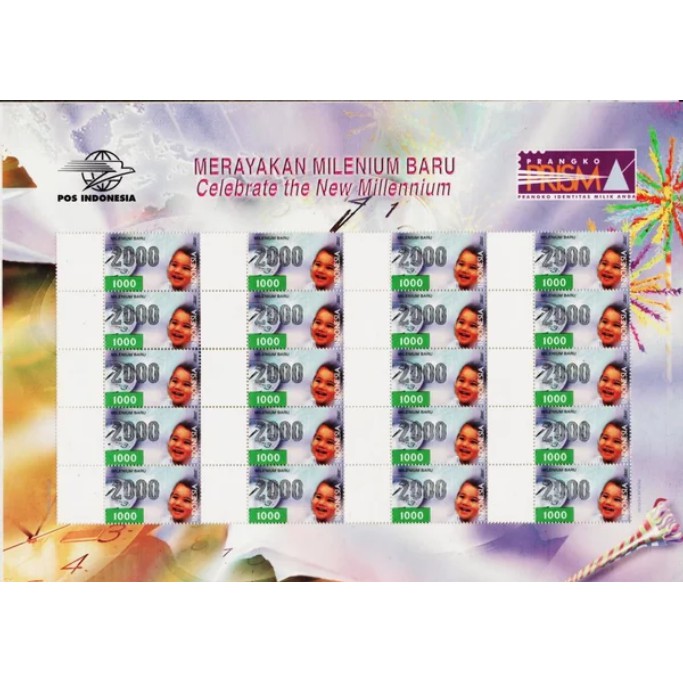 

Perangko Filateli A2-80 Indonesia 1999 Prisma New Millenium