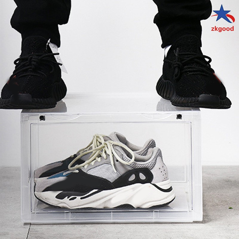 Sneaker Shoe Box Acrylic Sneaker Display Box Shoes Storage Case Organizers Stackable Foldable Shopee Indonesia