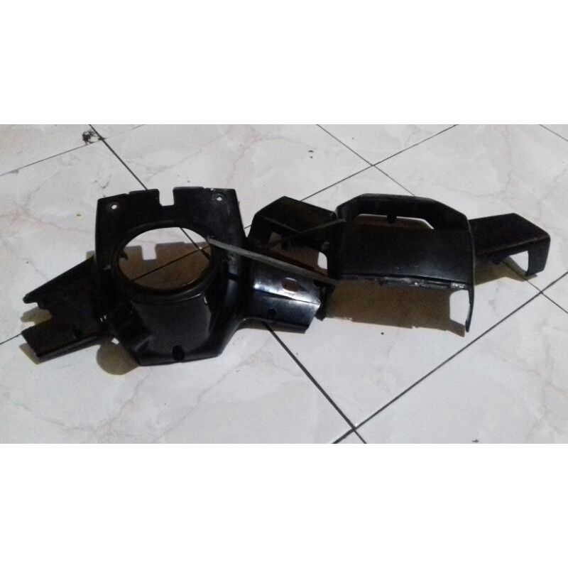 batok kepala set atas bawah suzuki rc 100 bravo black bravo