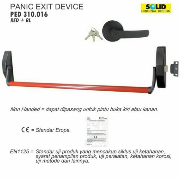 Handle Panic Bar Solid Kunci Pintu Darurat