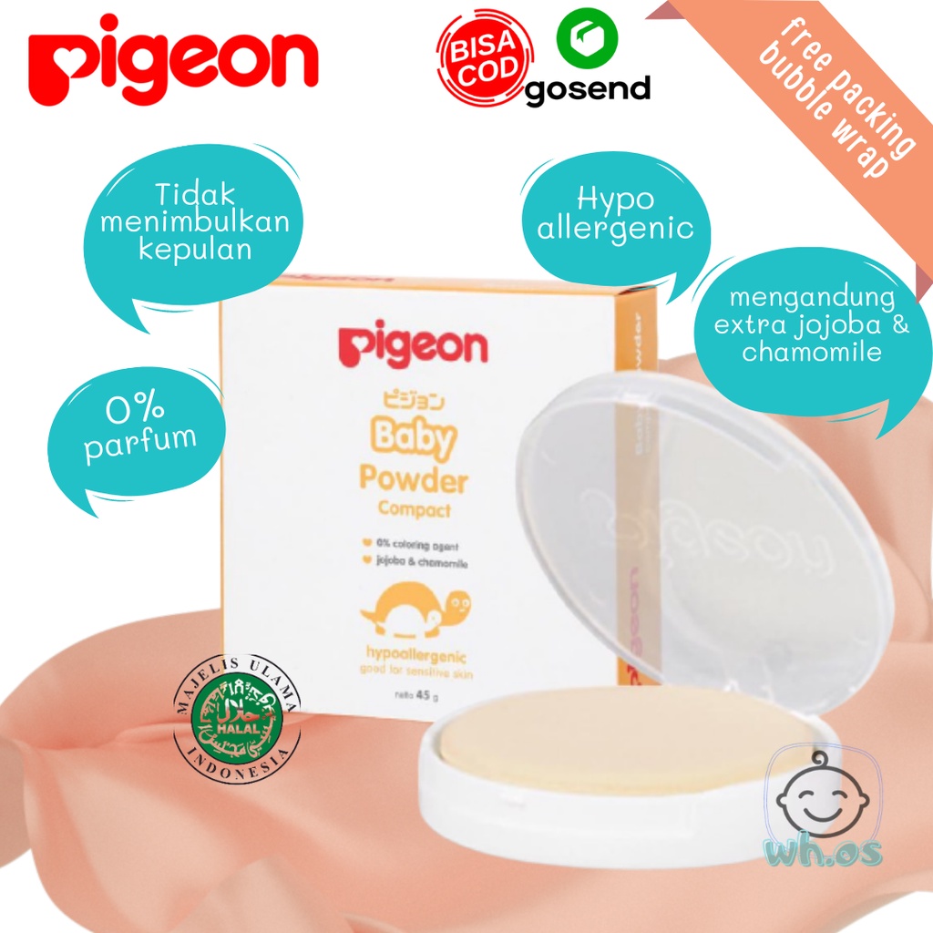 Bedak Padat Pigeon Bedak Pigeon Baby Bedak Bayi Compact Powder Tempat dan Isinya (Bukan Refill) Original