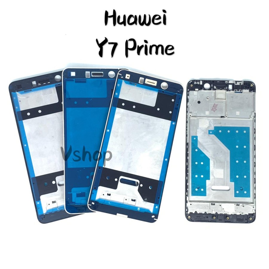 FRAME TULANG LCD TATAKAN LCD HUAWEI Y7 PRIME 2017 Kesing Bazel Ori