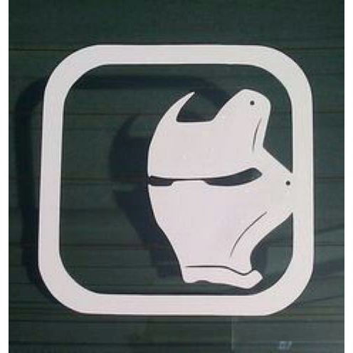 

Sticker Iron Man Avenger Super Hero Face