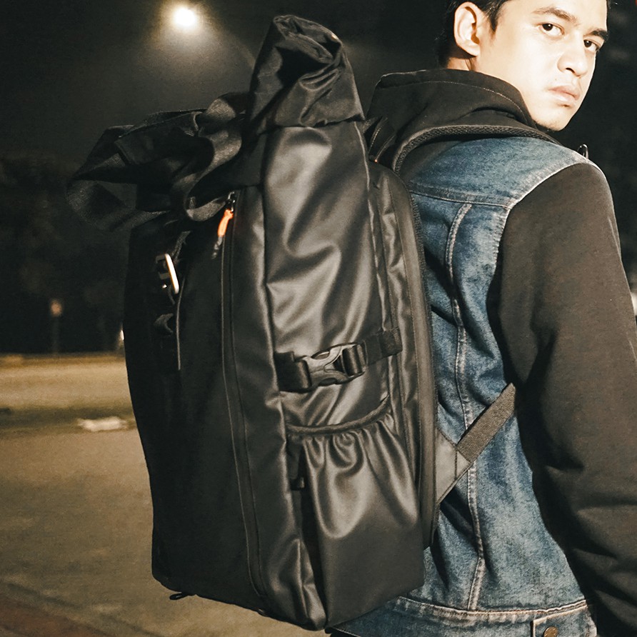 LANSPRESADO BLACK |Urban Factor x FORIND|Tas Ransel Punggung Ori Bag Pria Wanita Backpack Baru Besar