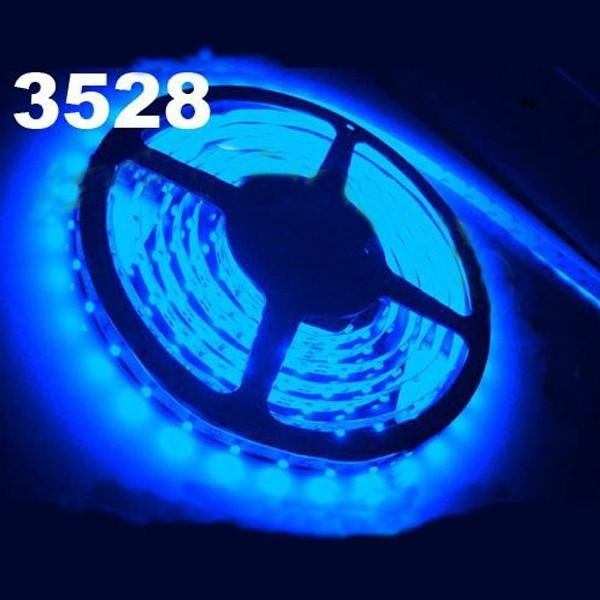 24V DC cahaya BIRU Flex Led Strip 3528 SMD waterproof 5 meter