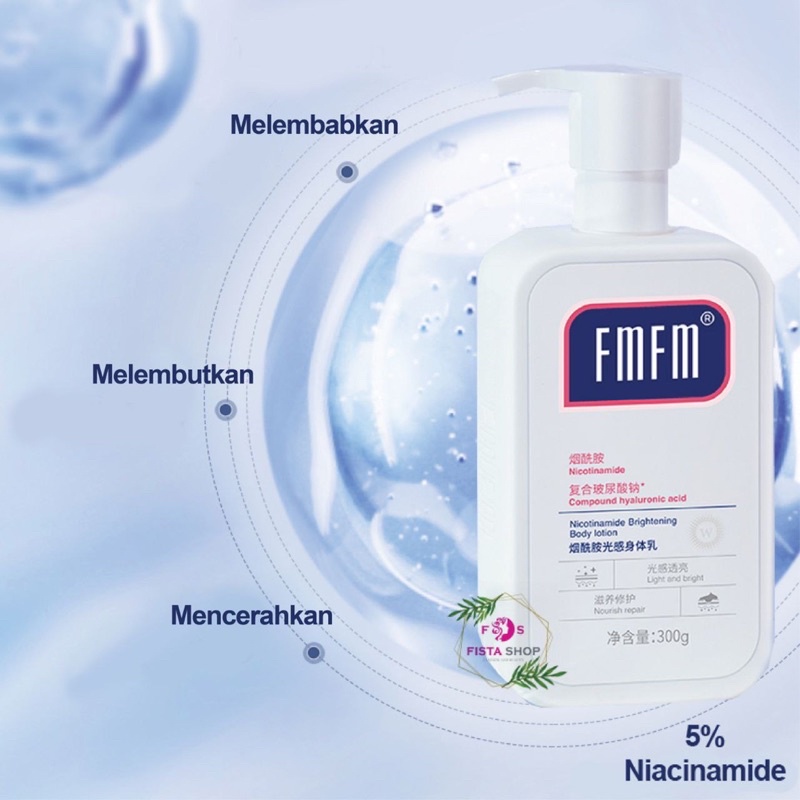 FMFM Ying Ze Moisturizing Whitening Body Lotion Niacinamide 5%