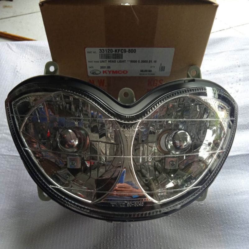Rumah Lampu / Reflector / Unit Head Light Kymco Metica Full Chrome Reflector New Model