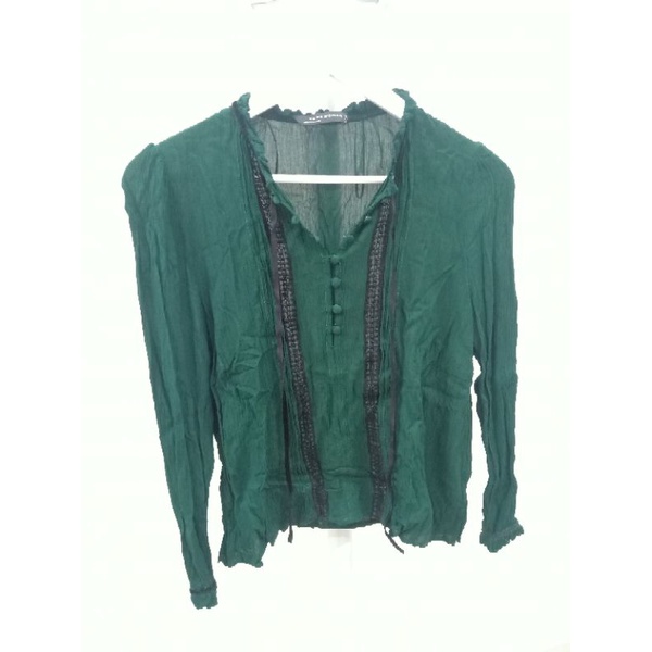 Zara Emerald Green Blouse