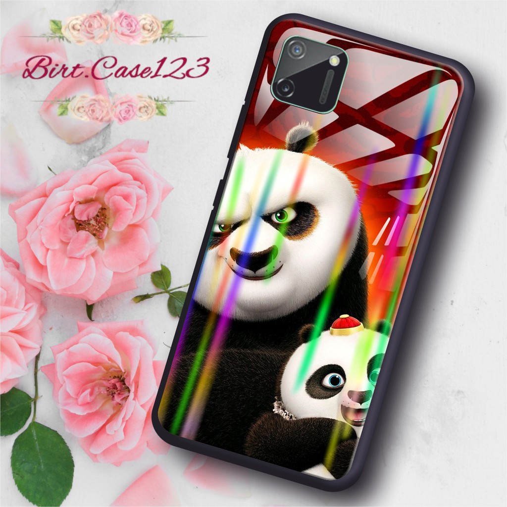 BC Case Gambar KUNGFU PANDA back case glass aurora vivo y91 y93 y95 y91c y71 y81 y12 y15 y17 y53 ETC