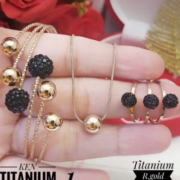 Titanium Set Perhiasan Wanita P7353