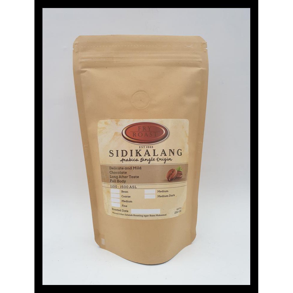 

Kopi Arabika Sidikalang 250 Gram Biji/Bubuk - Biji New