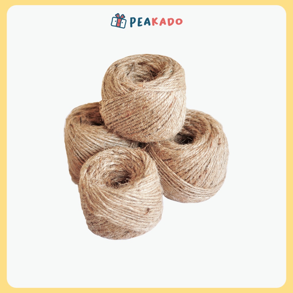 

Tali Rami Goni Roll Warna Besar Pita Kado 3 Ply Tebal Coklat 50 meter Pembungkus Kado Kemasan Dekorasi Gantungan Foto Polaroid Panjang 50 meter