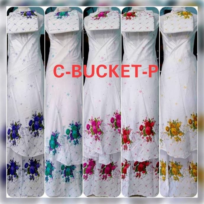 Mukena Bali Dewasa Bucket Putih Jumbo