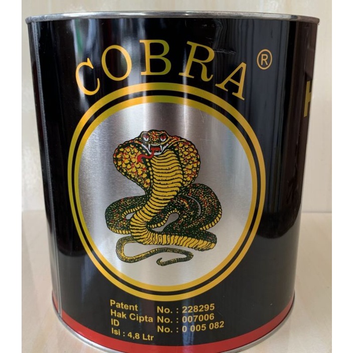 Thinner cobra 5 Liter / Tinner cobra 5 liter / Thiner Pengencer cat / Thinner Merk Cobra 5Ltr