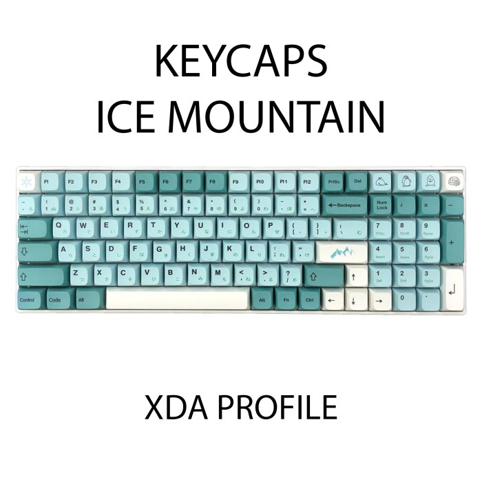 KEYCAPS ICE MOUNTAIN XDA PROFILE SUBLIM MECHANICAL KEYBOARD