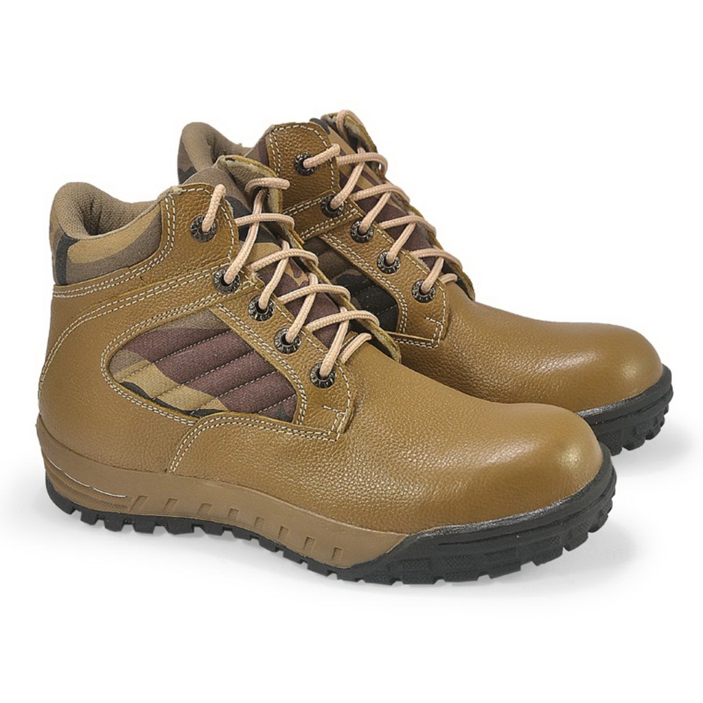 Java Seven - RND 001 Safety Shoes Pria TAN murah original cibaduyut keren